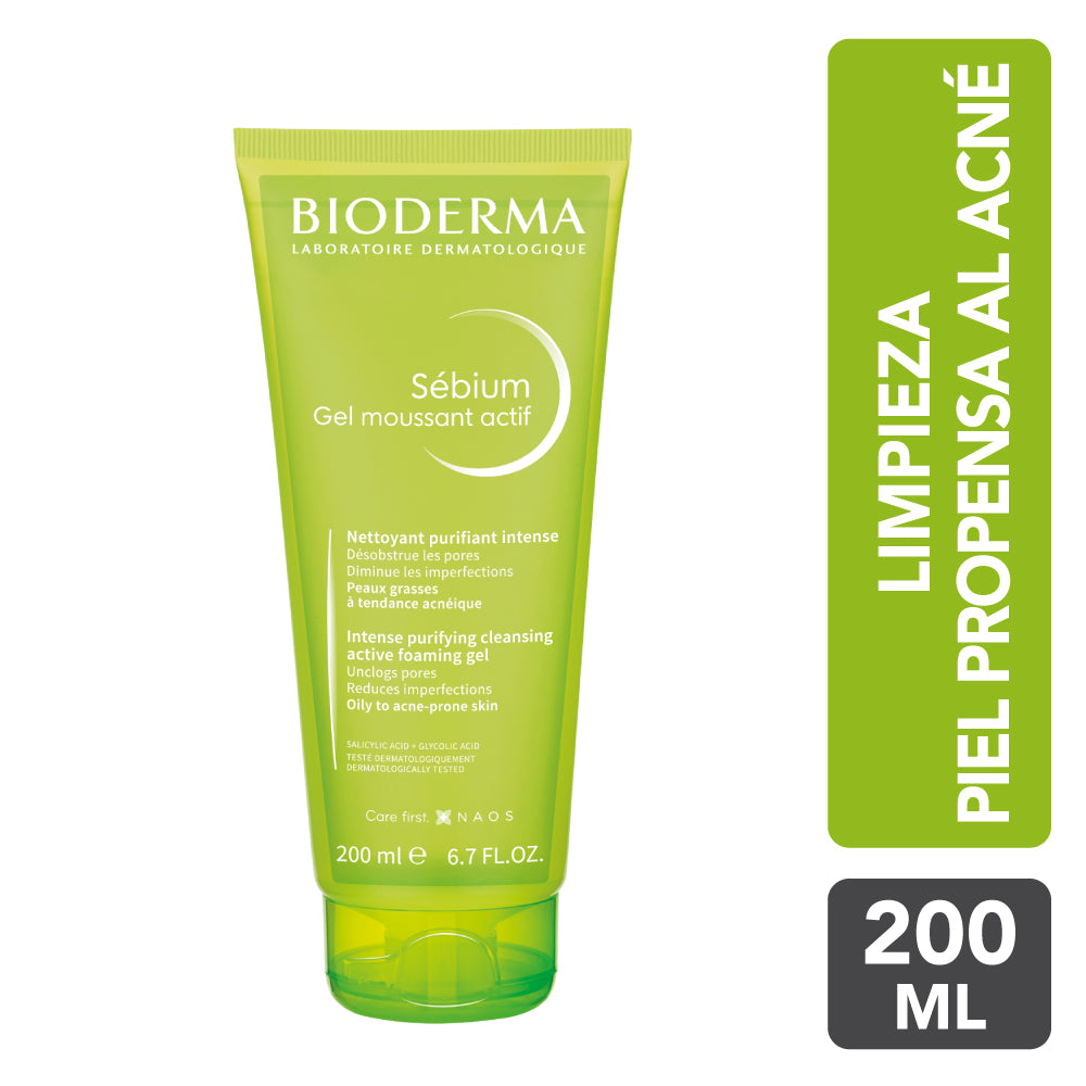 BIODERMA SEBIUM GEL MOUSSANT ACTIF 200ML
