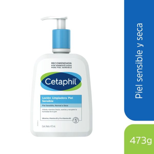 Cetaphil Loción Limpiadora 473ml piel sensible, normal y/o seca