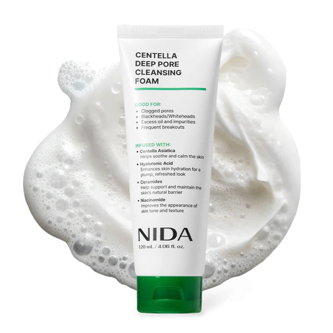 NIDA Centella Deep Pore Cleansing Foam 120ml