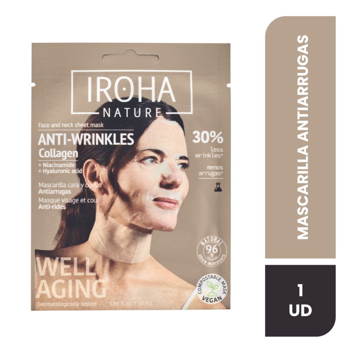 Iroha Mascarilla Antiarrugas Colágeno