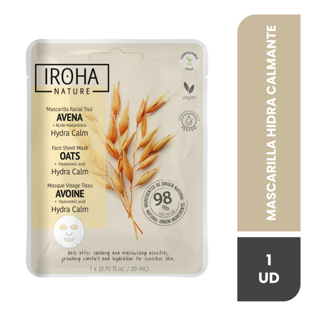 Iroha Mascarilla Hidratante Calmante Avena