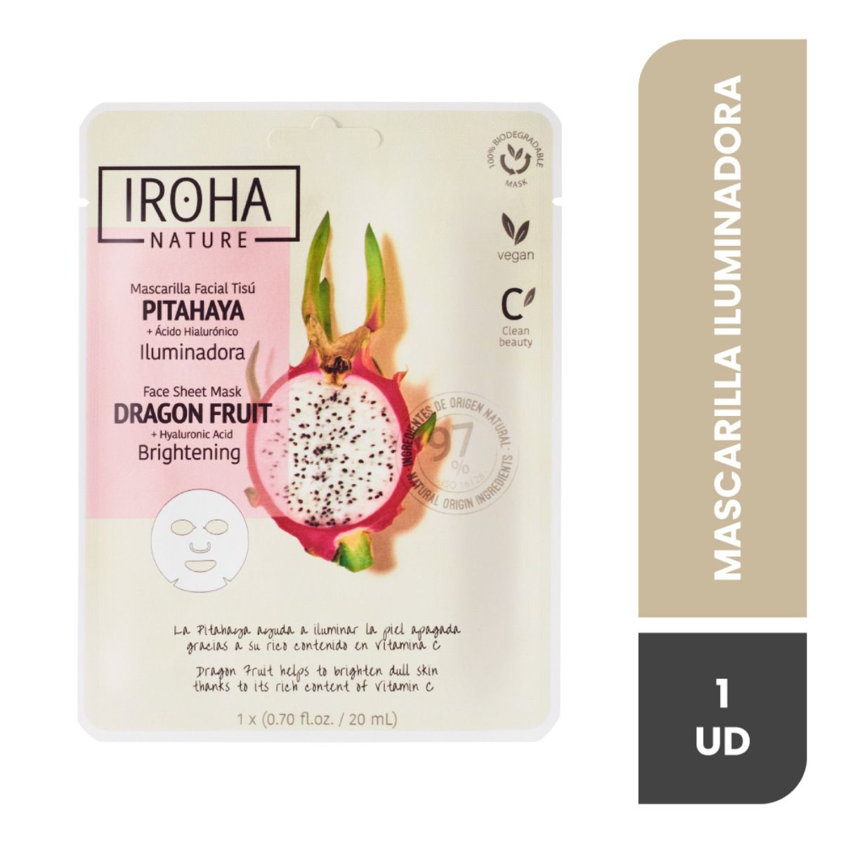 Iroha Mascarilla Iluminadora Pitahaya