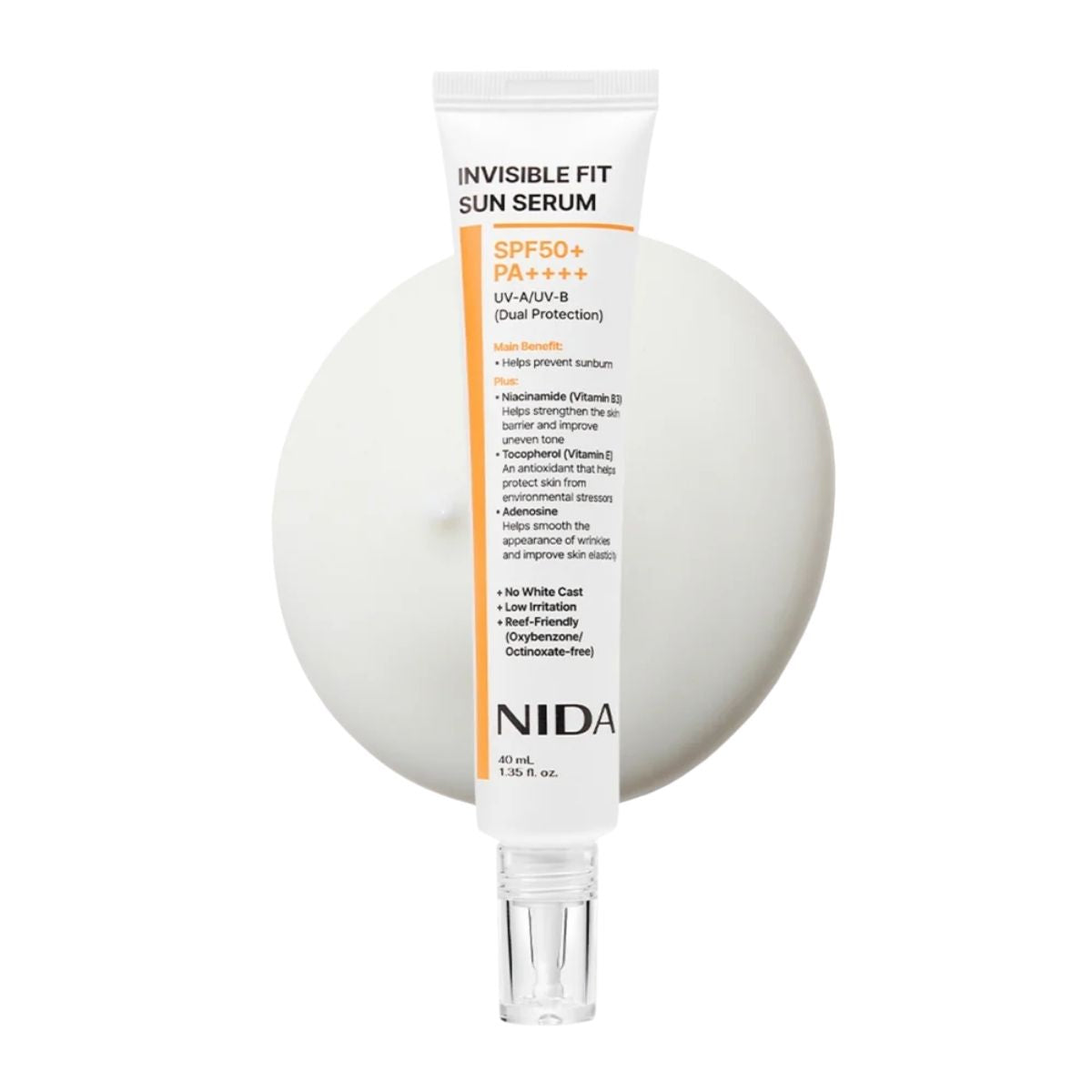 NIDA Invisible Fit Sun Serum SPF50+ PA++++ 40ml