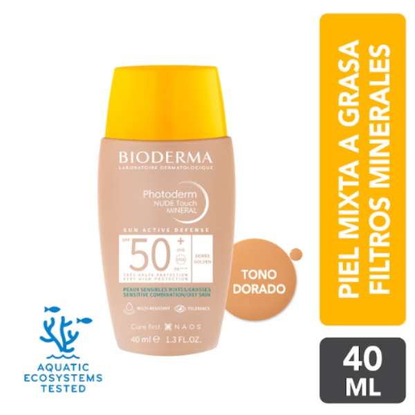 Bioderma Photoderm Nude Touch Mineral Spf50+ Doree - 40ml