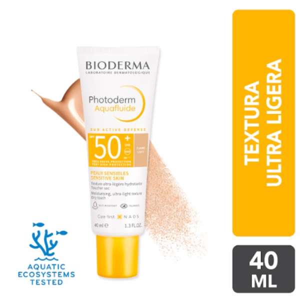 BIODERMA PHOTODERM AQUA FLUIDE TEINTE CLAIRE SPF50+ 40ML
