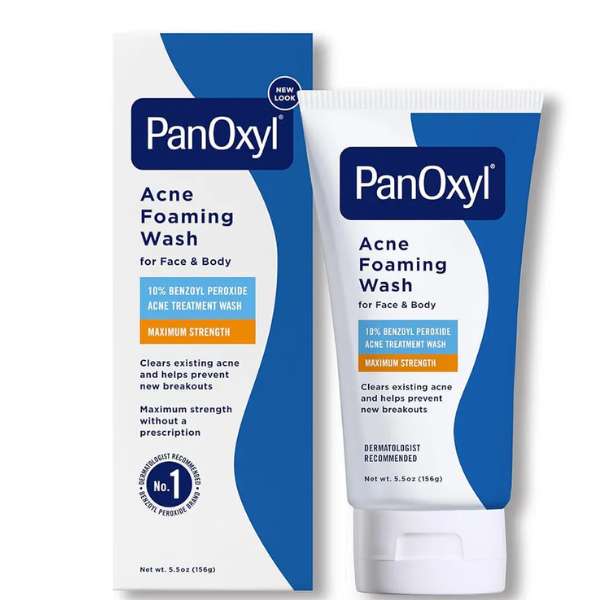 PanOxyl Acne Foaming Wash Benzoyl Peroxide 10% Maximum Strength 156g