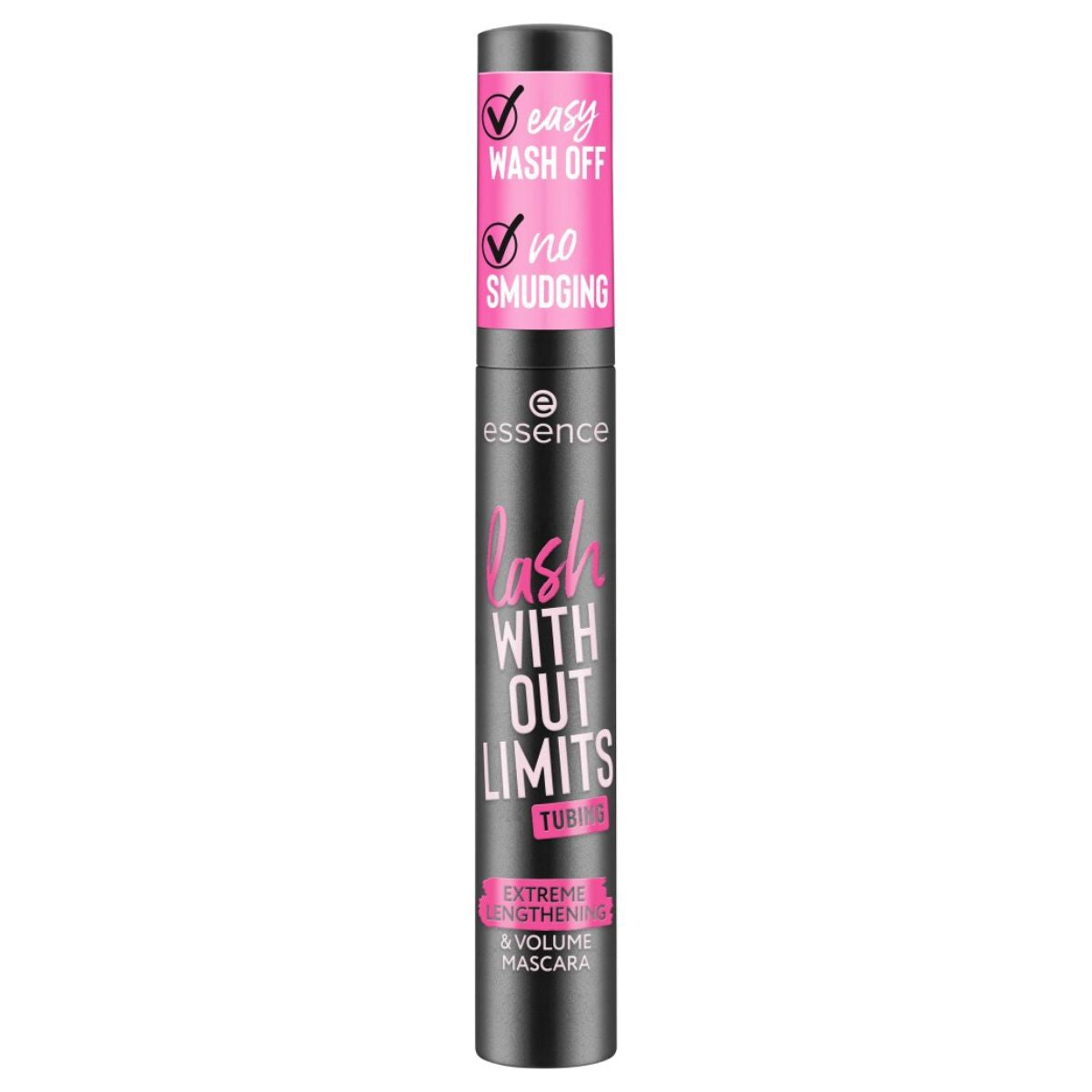 Essence lash WITHOUT LIMITS TUBING Extreme Lengthening & Volume Mascara 04 Black Tubing 13ml