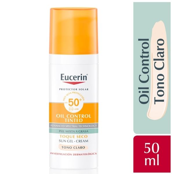Eucerin Sun Face Oil Control Tono Claro FPS50+