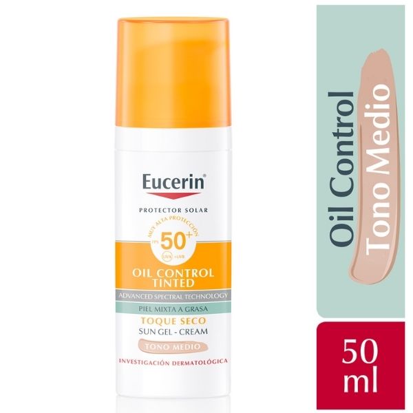 Eucerin Sun Face Oil Control Tono Medio FPS50+