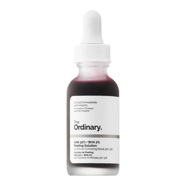 The Ordinary AHA 30% BHA 2% Peeling Solution 30ml Peru - Exfoliante quimico profesional - TopBeauty