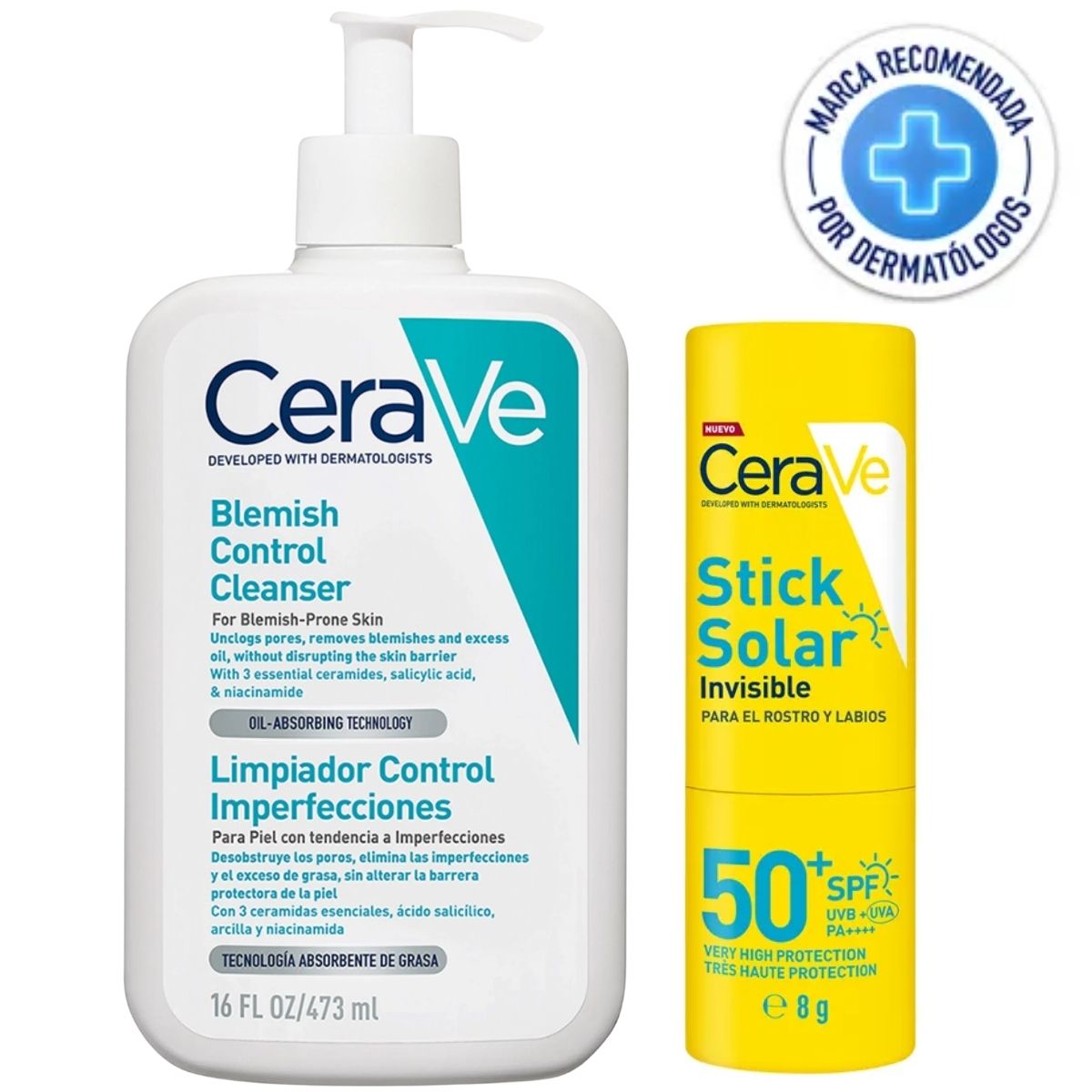 CeraVe PackControl Imperfecciones & Protección Solar en Stick